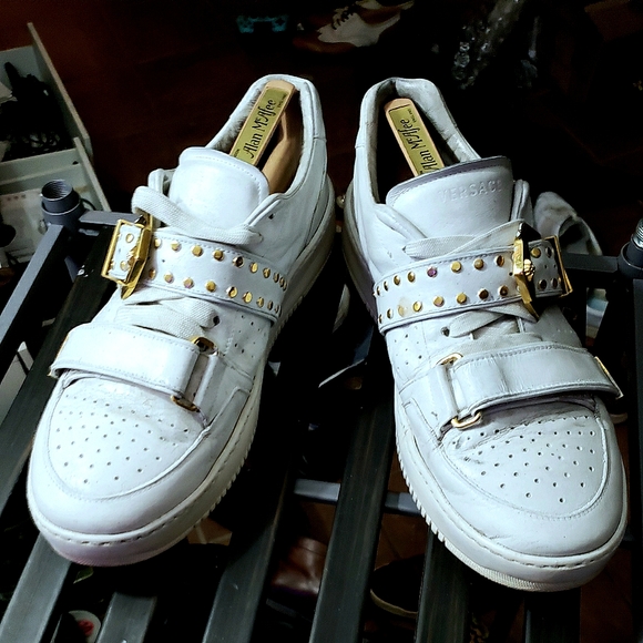 Versace studded leather  sneakers - Picture 8 of 8
